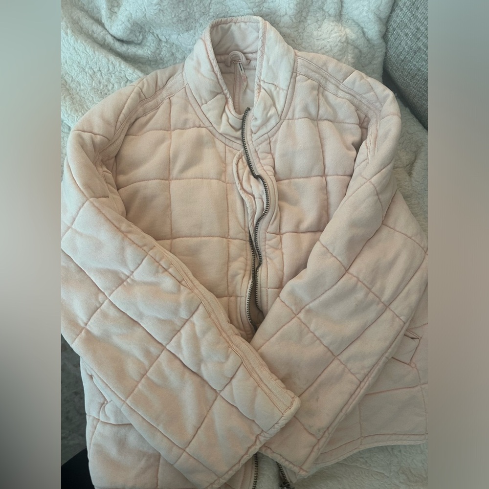 Free people light pink jacket